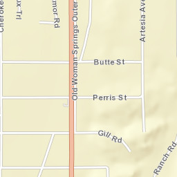 Flamingo Heights California Street Map