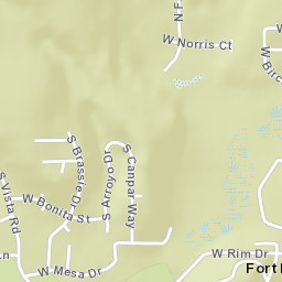 Fort McDonald Arizona Street Map