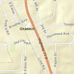 Grannis Arkansas Street Map