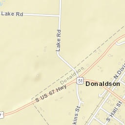 Donaldson Arkansas Street Map