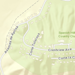 Spanish Hills California Street Map