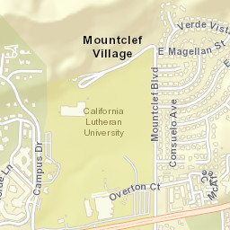 Mountclef Village California Street Map