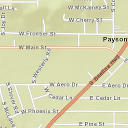 117-126 E Main St, Tonto National Forest, Payson, AZ 85541, U Street Map