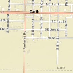 South Amherst Road, Earth, TX 79031 Street Map