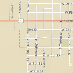 200-204 S Bell Rd Grandfield OK Street Map