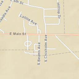 201-299 North Chisholm Avenue, Tishomingo Street Map