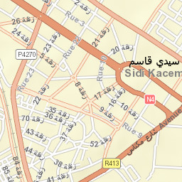 Sidi Qacem Street Map