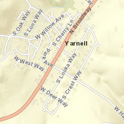 Yarnell Arizona Street Map
