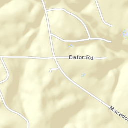 DeFoor Alabama Street Map