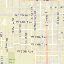 1801-1899 South Locust Street, Pine Bluff Street Map