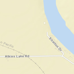 Atkins Lake Arkansas Street Map