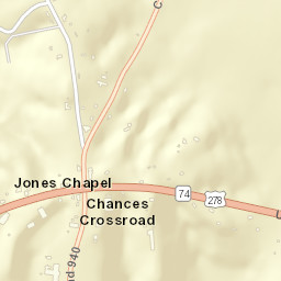 Jones Chapel Alabama Street Map