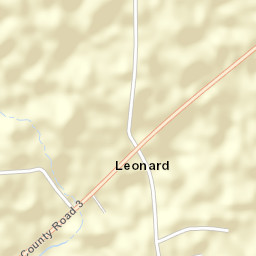 Leonard Alabama Street Map