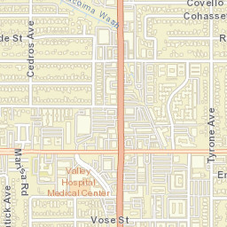 North Sherman Way California Street Map