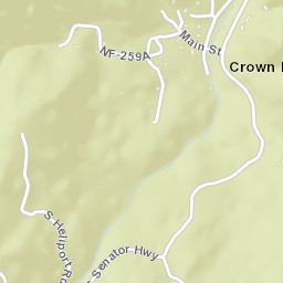 Crown King Arizona Street Map