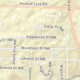 Smithdale Alabama Street Map