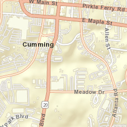 178-198 North Main Street, Cumming, GA Street Map