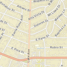 Altadena California Street Map