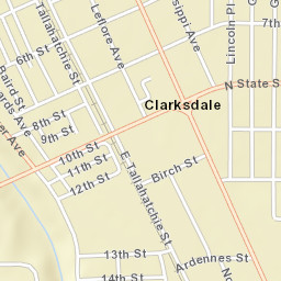 601-747 North State Street Clarksdale MS Street Map