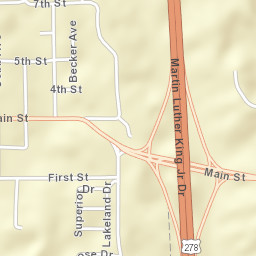 Main Street, Tupelo, MS 38801, USA Street Map