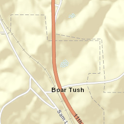 Boar Tush Alabama Street Map