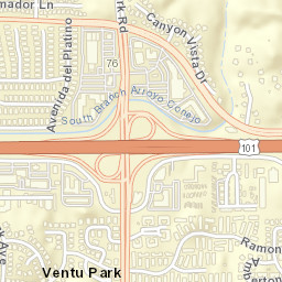 Newbury Park California Street Map
