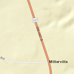 Millerville Arkansas Street Map