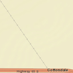 Cottondale Arkansas Street Map