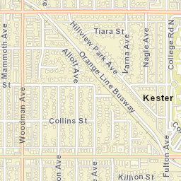 Kester California Street Map