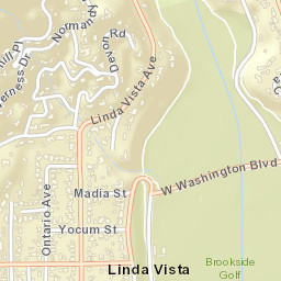 Linda Vista California Street Map