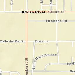 Hidden River California Street Map