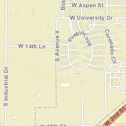2101-2149 West University Drive Portales Street Map