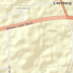 Leesburg Alabama Street Map