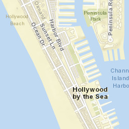 Oxnard Beach California Street Map