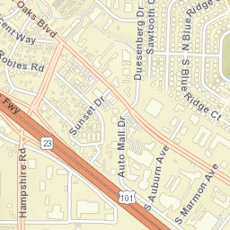 Thousand Oaks, California Street Map