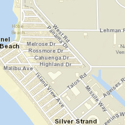 Silver Strand California Street Map