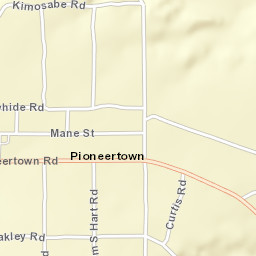Pioneertown California Street Map