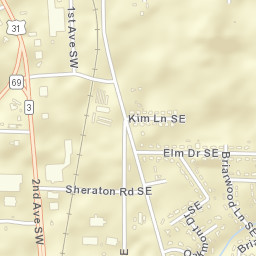 Carrol Acres Alabama Street Map