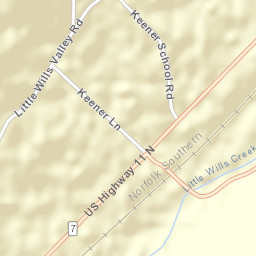 Keener Alabama Street Map