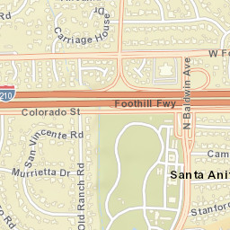 Santa Anita California Street Map