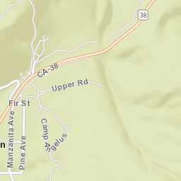 Angelus Oaks California Street Map