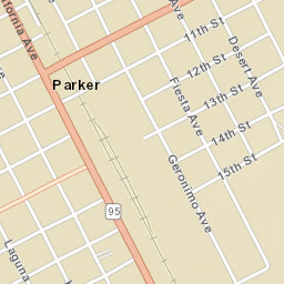 Parker Arizona Street Map