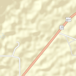 Slackland Alabama Street Map