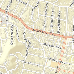 Eagle Rock California Street Map