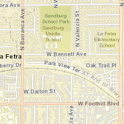 La Fetra California Street Map