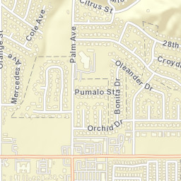 Amber Hills California Street Map
