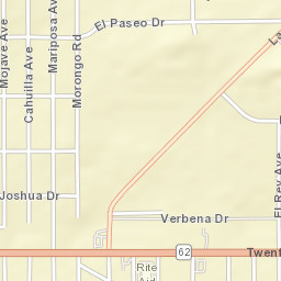 Smoke Tree California Street Map