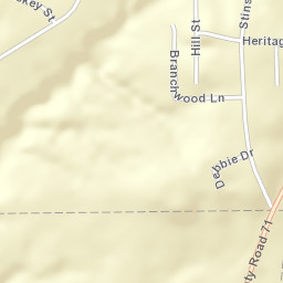Brooks Estates Alabama Street Map