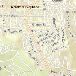 Adams Square California Street Map