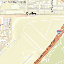 Butler California Street Map